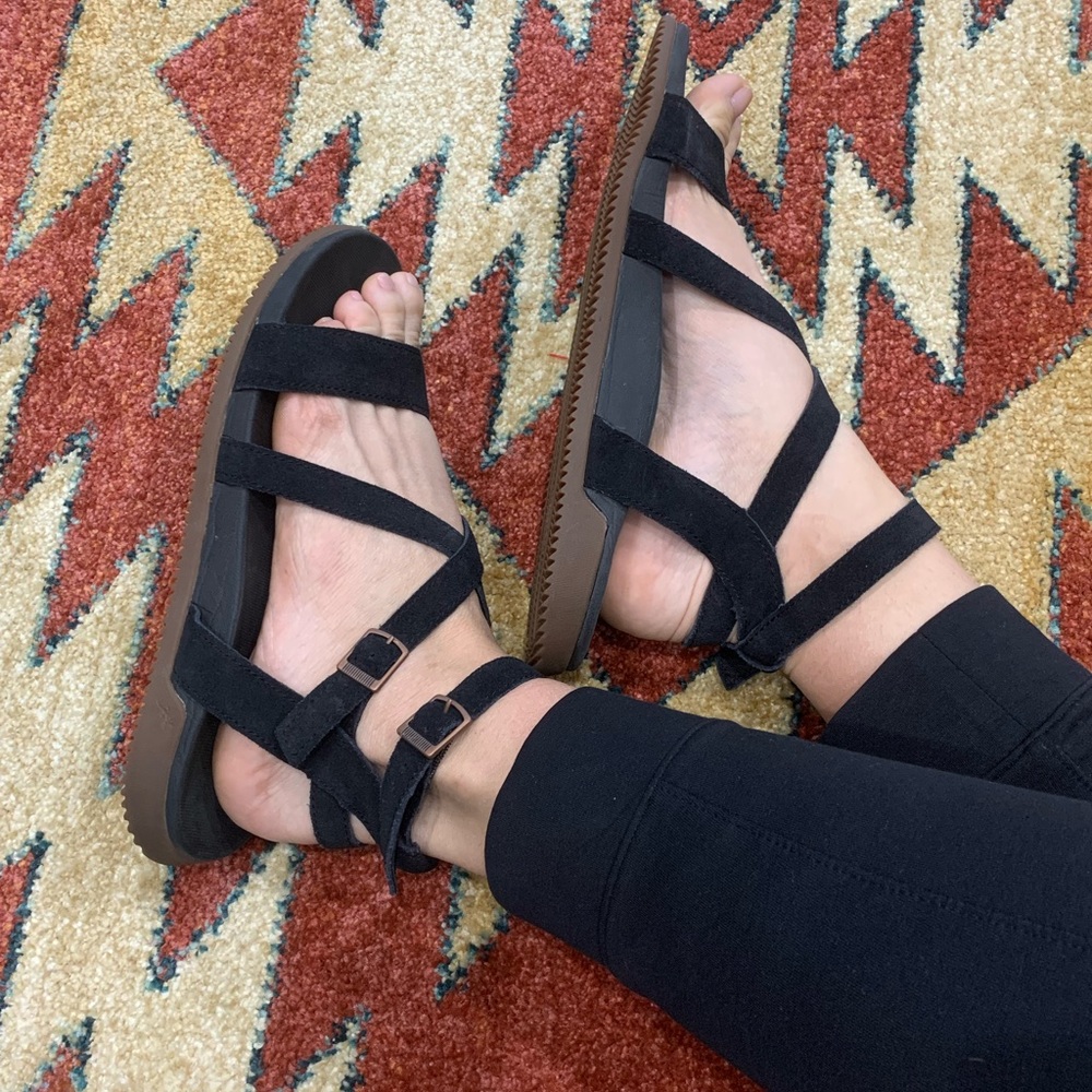 Chaco womens gladiator sandals black